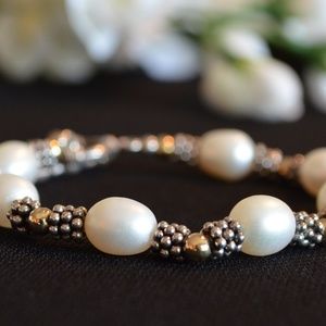 Pearl and Sterling Silver Bracelet